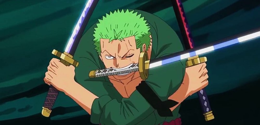 Zoro e lo stile a tre spade Santoryu
